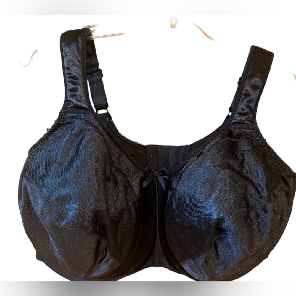 Bali Minimizer Bra Womens Size 40DD Black Breathable Mesh Underwire #3562 As Is